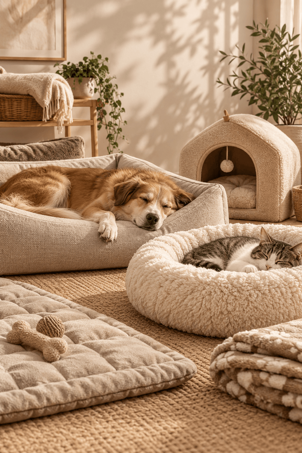 Camas, cuchas y accesorios de descanso para mascotas